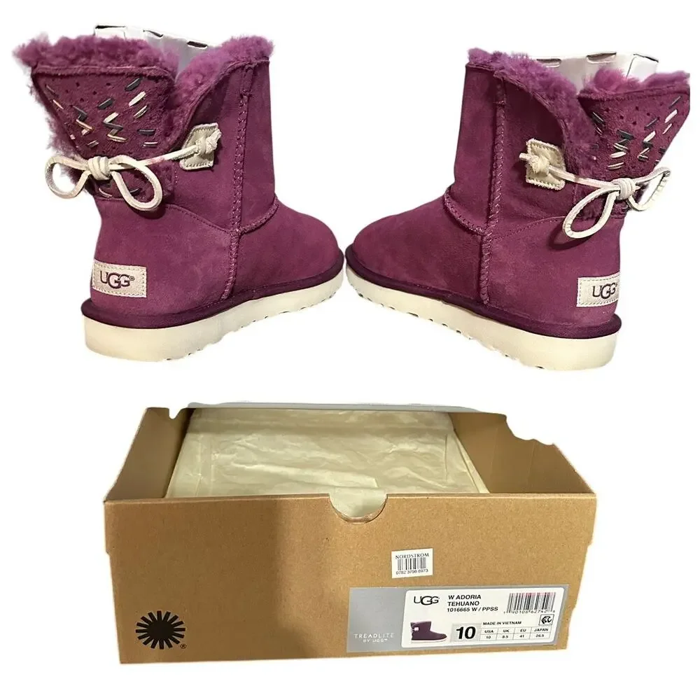 UGG PREOWNED EXCELLENT CONDITION - Purple suede boots lined